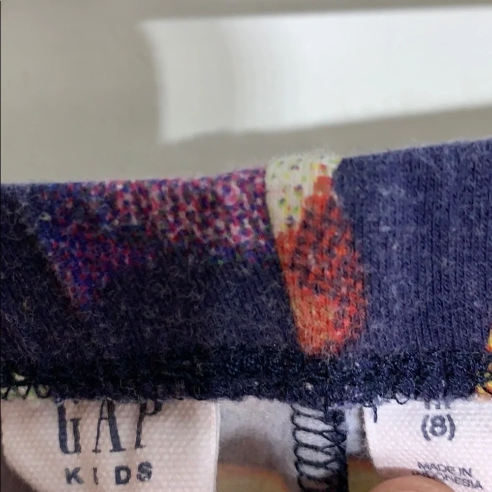 Gap Emoji Print Cotton Straight Legging medium girls casual clothing